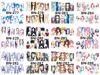 BN277-288 Character Water Nail Sticker