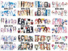 BN277-288 Character Water Nail Sticker