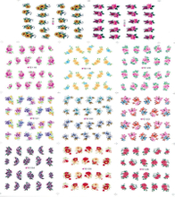 E116-126 3D Flower Simulation Nail Art Sticker