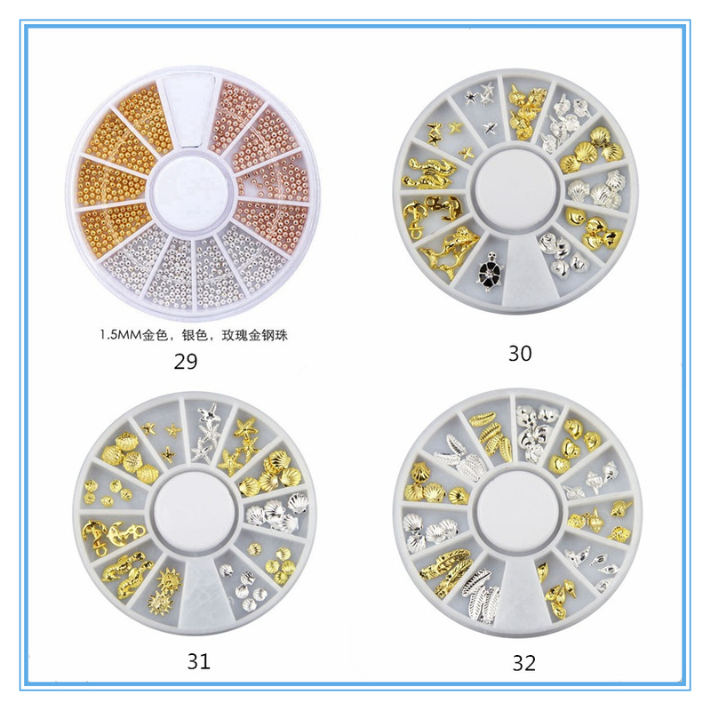 Nail Decoration in Wheel 
