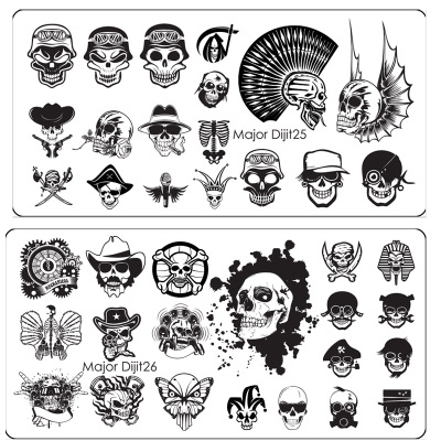 Major Dijit Series Halloween Design Nail Stamping Plate