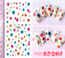 F027 DIY Design 3D Self Adhesive Flower Nail Art Sticker