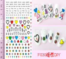 F030 DIY Design 3D Self Adhesive Nail Art Sticker