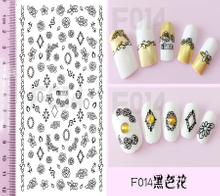 F014 DIY Design 3D Self Adhesive Flower Nail Art Sticker