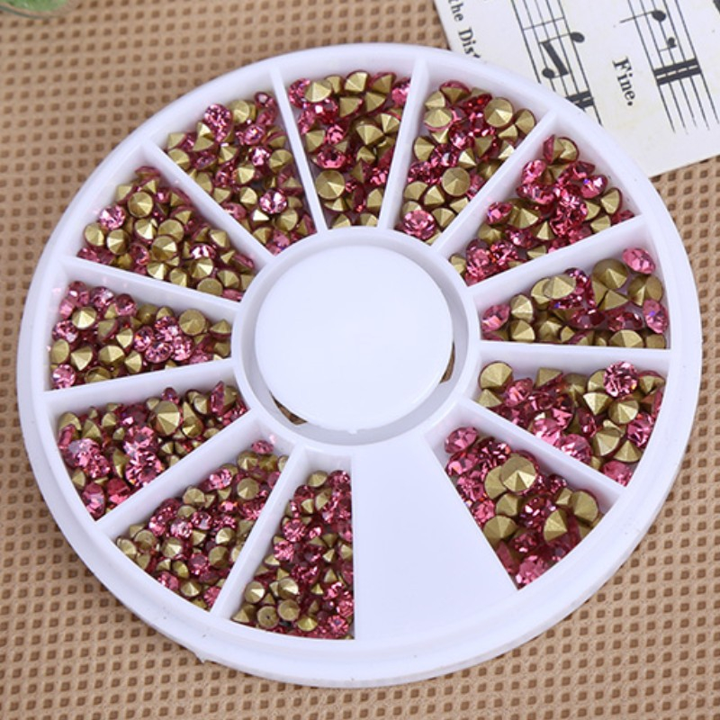 Pink Sharp DIY Nail Rhinestone