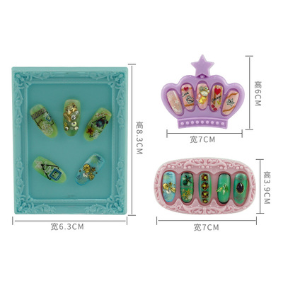 Nail Art Mini Fashionable Work Display Frame