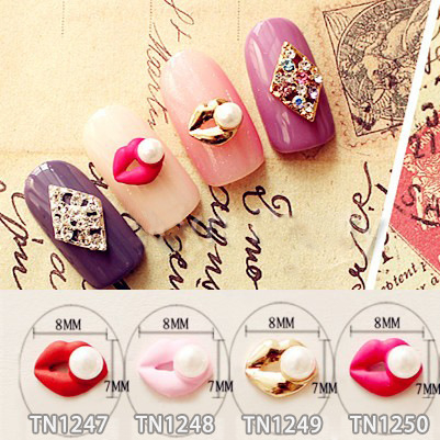 Lips Series Nail Decoration