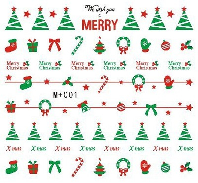 Christmas Water Nail Sticker 