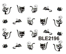 Cat Water Nail Sticker Nail Decal