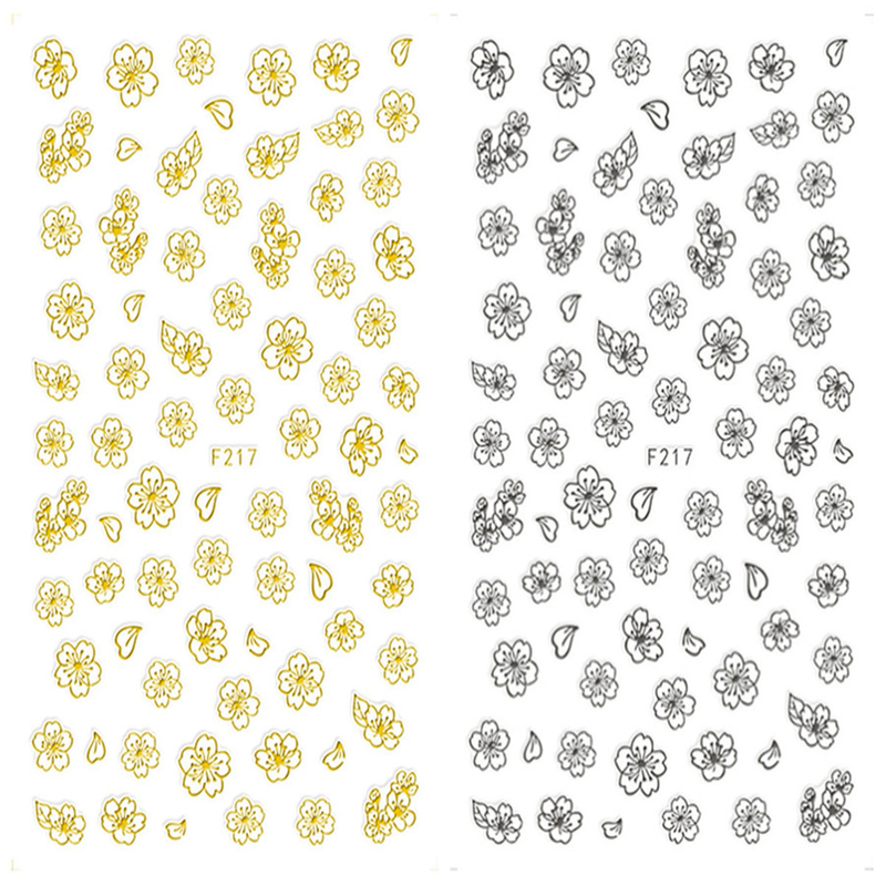 F217 DIY Design 3D Self Adhesive Flower Nail Art Sticker