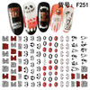 F251 DIY Design 3D Self Adhesive Halloween Nail Art Sticker