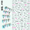 F172 DIY Design 3D Self Adhesive Words Nail Art Sticker