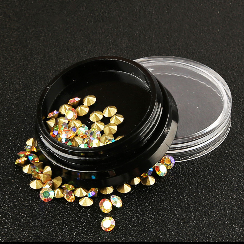 AB Acrylic Nail Rhinestone in Jar