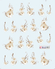 Flower Water Nail Sticker(small)