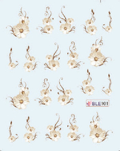 Flower Water Nail Sticker(small)