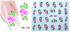 XF1127-1132 Flower Water Nail Sticker