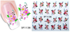 XF1133-1138 Flower Water Nail Sticker