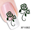 XF1091-1096 Flower Water Nail Sticker