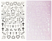 F335 DIY Design 3D Self Adhesive Heart Nail Art Sticker