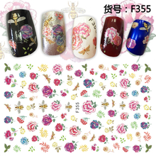 F355 DIY Design 3D Self Adhesive Flower Nail Art Sticker