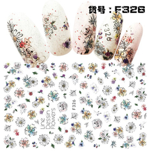 F326 DIY Design 3D Self Adhesive Flower Nail Art Sticker