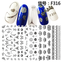 F316 DIY Design 3D Self Adhesive Butterfly Nail Art Sticker