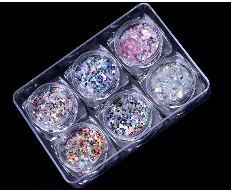 Laser Symphony Nail Sequin Set