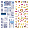 LY021-022 Thin 3D Pikachu Nail Sticker