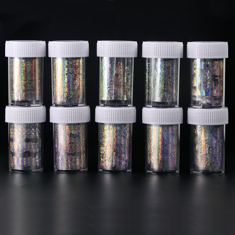 10 New Fashion Nail Transfer Foil Sticker 