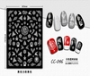 CC-046 3D White Transparent Christmas Nail Sticker