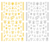 CB-042 3D Geometry Design Nail Art Sticker