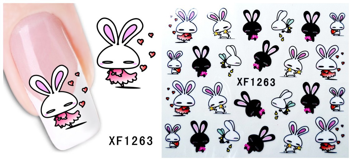XF1259-1264 Water Nail Sticker