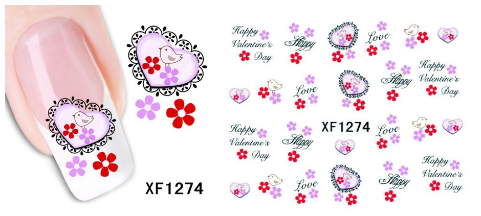 XF1271-1276 Water Nail Sticker