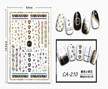CA-210 3D Yellow Small Floral Nail Sticker