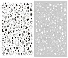 CB-089 3D Moon Star Nail Art Sticker