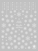 CB-073 3D Snowflake Christmas Nail Sticker
