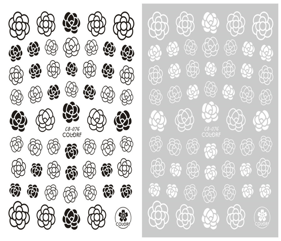CB-076 3D Flower Nail Art Sticker