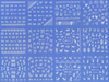 HBJY205-216 3D White Bow And Cat Nail Art Sticker 