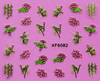 XF6081-6086 3D Gold Metal Nail Art Sticker 