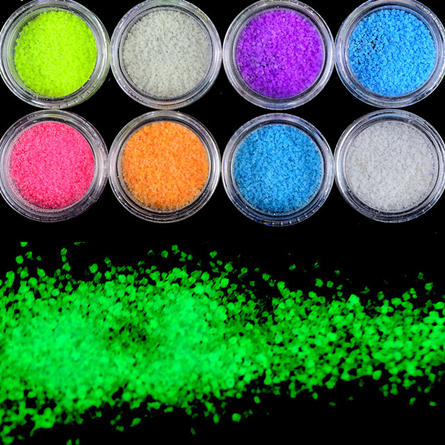 Glow in Dark Nail Decoration in Jar