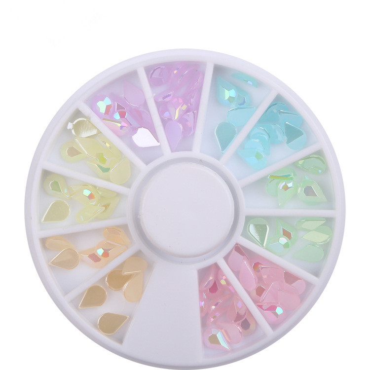 Water drop Jelly Nail Rhinestone