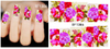 XF1384-1389 Flower Water Nail Sticker