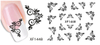 XF1444-1449 Flower Water Nail Sticker