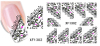 XF1301-1306 Lace Water Nail Sticker
