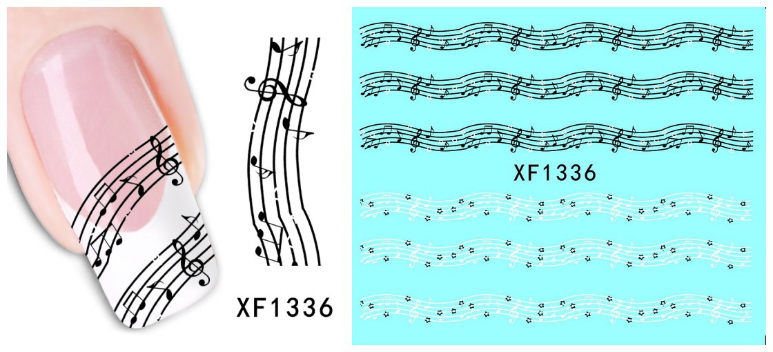 XF1331-1336 Water Nail Sticker
