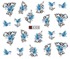 A355-360 Butterfly Water Nail Sticker