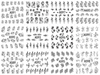 A589-600 Flower Water Nail Sticker