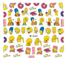 M+656-665 Cartoon Water Nail Sticker 
