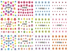 A1057-1068 Flower Water Nail Sticker