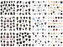 A1333-1344 Cartoon Water Nail Sticker